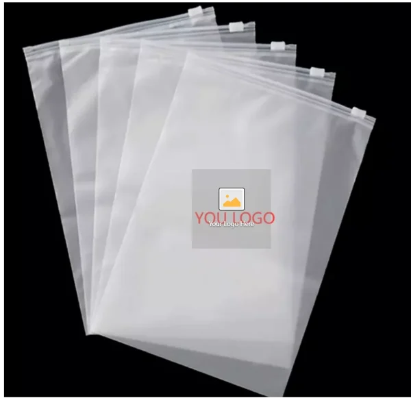 Custom Logo Print Jewelry Small Matte Ziplock Bags Frosted Pvc Zip Lock Bag for Bracelet Earring Necklace Ring