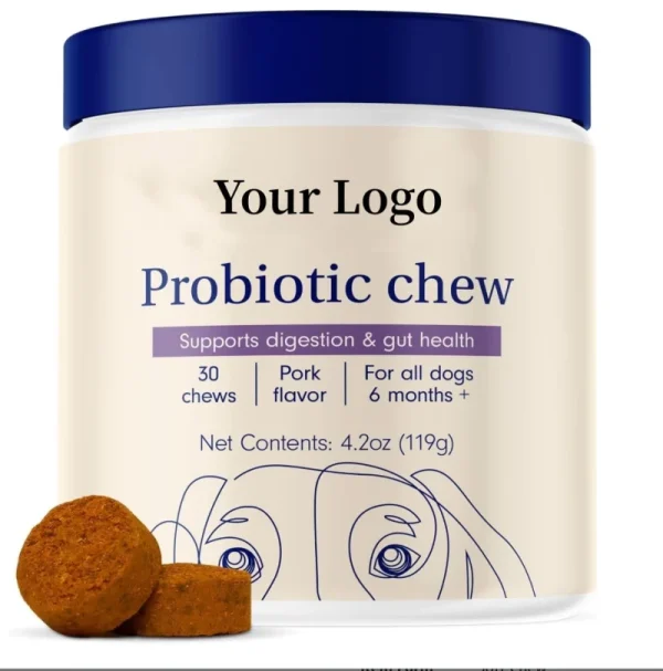 Dog Wellness Nutrition Probiotics Supplements Gut Health Pet Care with Vitamins Digestive Support for Dogs