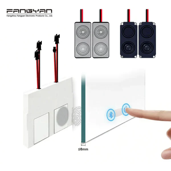 12V 5A 60W  Music Play Dual Button Touch Sensing LED Dimmer Switch for Bathroom Light Mirror