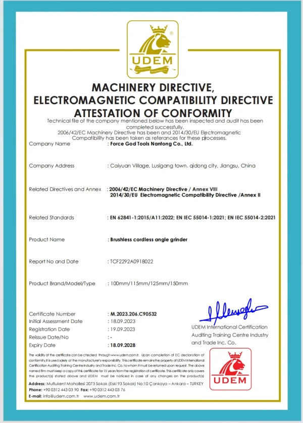 Four-Piece Brushless Power Tool Set in Hard Case Including Combination Drill Electric Wrench Angle Grinder Hammer Drill Four-Piece Brushless Power Tool Set in Hard Case Including Combination Drill Electric Wrench Angle Grinder Hammer Drill