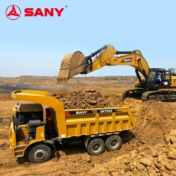 SANY SKT130S Diesel-Electric Oil Sands Dump Truck 90 Tons Heavy Duty Mining Trucks