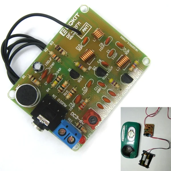 88-108MHz FM Transmitter Module Electronic DIY Kits Frequency Wireless Microphone Transmitter Board Parts DC 3-6V FM Module