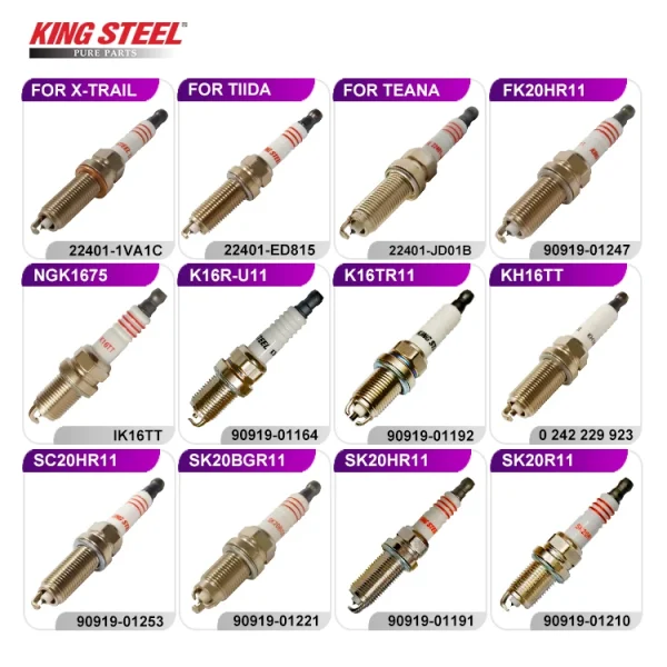 Kingsteel Wholesale Best Price Cars Engines Laser Iridium Spark Plug for Toyota Vitz Chevrolet Sail Mazda Hyundai Japanese Car