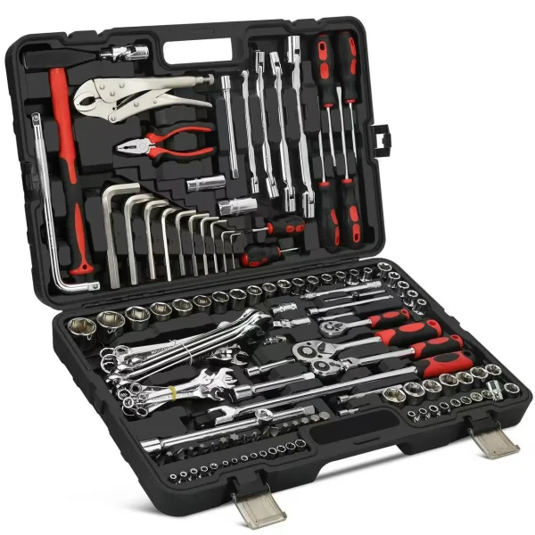 147 Pcs Multifunction Plastic Case Carbon Steel Tool Socket Wrench House Hand Tools Kit Set 147 Pcs Multifunction Plastic Case Carbon Steel Tool Socket Wrench House Hand Tools Kit Set