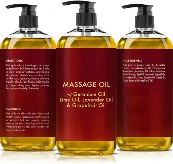 OEM Therapeutic Grade Hydrating Massage Oil Body Warming & Calming Relaxation Beauty Personal Care Product