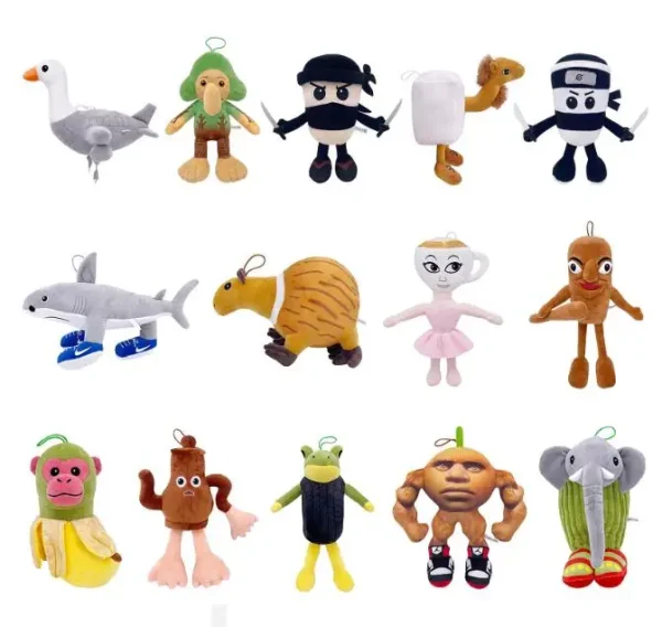 2025 Brainrot Italiano Juguete Plush Toy Tralalero Tralala Shark Meme Tung Tung Tung Sahur Figure Lirili Larila Plush Toy 2025 Brainrot Italiano Juguete Plush Toy Tralalero Tralala Shark Meme Tung Tung Tung Sahur Figure Lirili Larila Plush Toy