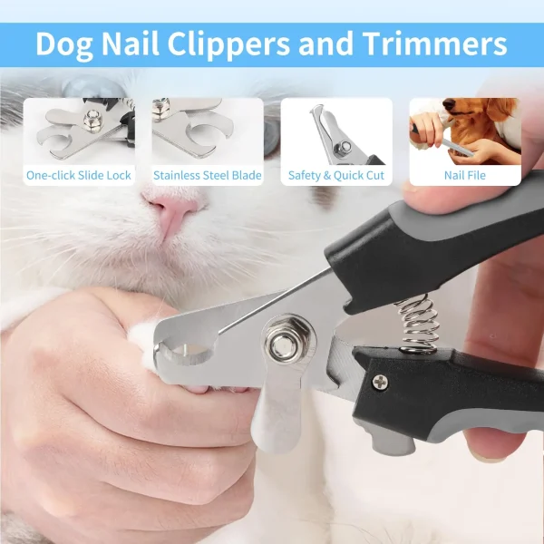 9 in 1 Pet Care Accessories Pet Nail Clipper File Self Cleaning Deshedding Rake Comb Set Brush Dog Grooming Combo Kit 9 in 1 Pet Care Accessories Pet Nail Clipper File Self Cleaning Deshedding Rake Comb Set Brush Dog Grooming Combo Kit