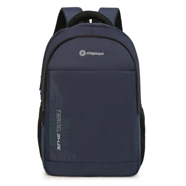 Large Capacity Casual Fashion Backpack with Zipper Closure Waterproof Feature for Students School and Laptop Computer Bag
