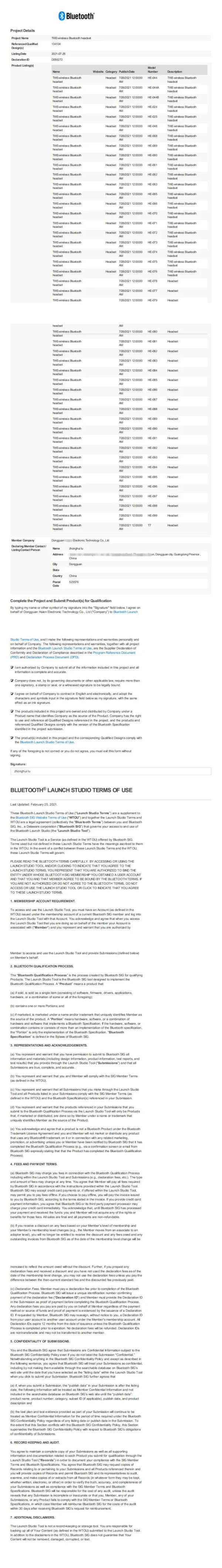 HE-050A HD Digital Display True Wireless Earphones Semi-In-Ear Anc Earbuds with Digital Display Earphone