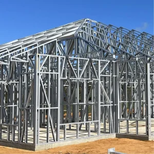 Modern Designed Prefabricated Steel Structure Workshop Outdoor Industrial Bridge Warehouse for Construction Real Estate Industry