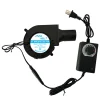 OEM 97mm DC 12V 24V 36V High Speed Centrifugal Air Blower Fan with AC Plug 3 Speeds Controller 9733 Heater BBQ Small Blower Fan