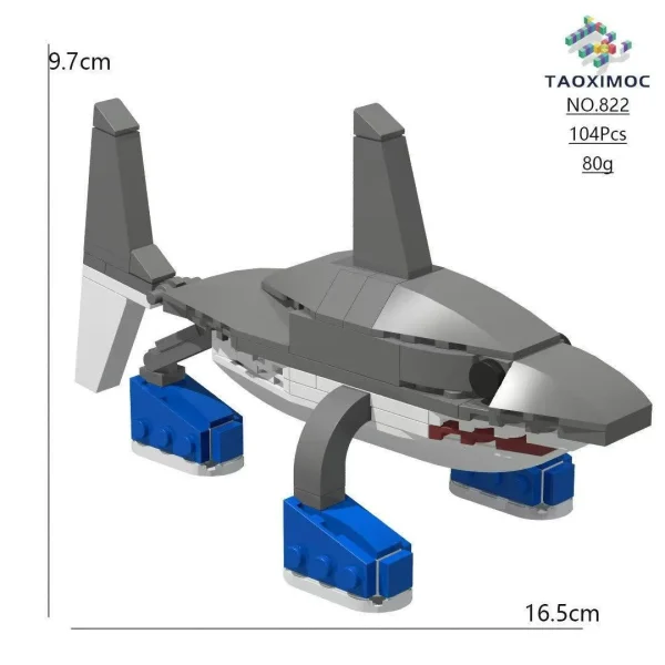 Funbuild Ai Italian Brainrot Animal Figure Wooden Stick Man Tralalero Tralala Bombardiro Crocodilo Brr Patapim Building Block