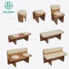 Coffee Shop Wooden Cafe and Restaurant Bench Sofa Booth Seating Set Chair and Table Furniture Coffee Shop Wooden Cafe and Restaurant Bench Sofa Booth Seating Set Chair and Table Furniture