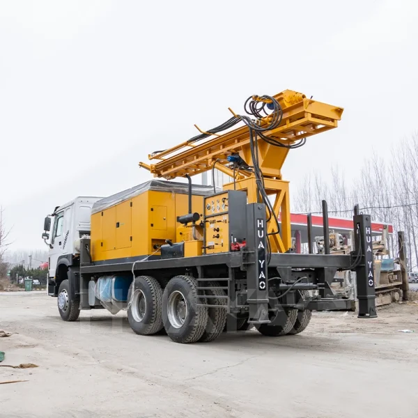 Truck Mounted Water Bore Well Drilling Machine with Air Compressor