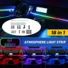 Handles Smart Multicolor Rgb Symphony Acrylic Led Car and Universal  Car Dynamic Chasing Ambient Light of Ambient Lighting Car