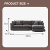 Nordic Living Room Furniture L Shape Fabric Modular With Ottoman 2 Seat Sectional Sofa Nordic Living Room Furniture L Shape Fabric Modular With Ottoman 2 Seat Sectional Sofa