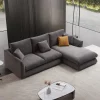 Nordic Living Room Furniture L Shape Fabric Modular With Ottoman 2 Seat Sectional Sofa Nordic Living Room Furniture L Shape Fabric Modular With Ottoman 2 Seat Sectional Sofa