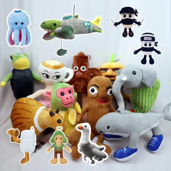 2025 Unique Italian Brainrot Plush Toy, Tralalero Tralala Action Figure with Soft Texture, Great for Outdoor Picnics