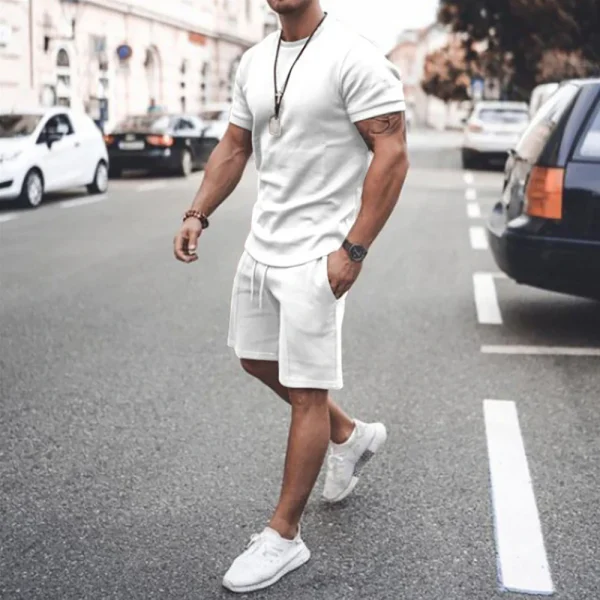 Custom Men Shorts Sets Customized logo Mens Matching Two Piece Summer 2 Piece Short Set for Men