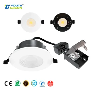 European Standard 2Power & 4 CCT Tunable Indoor Led Ceiling Recessed Downlights 90 Minutes Fire Rated Spot Lamps With Dimmer