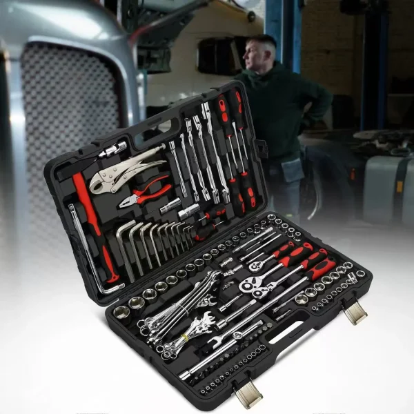 147 Pcs Multifunction Plastic Case Carbon Steel Tool Socket Wrench House Hand Tools Kit Set 147 Pcs Multifunction Plastic Case Carbon Steel Tool Socket Wrench House Hand Tools Kit Set
