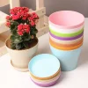 Hot Sale Garden Flower Pots Planters Home Decoration Creative Plastic Flower Pots Balcony Environmental Wholesale Plastic Pot