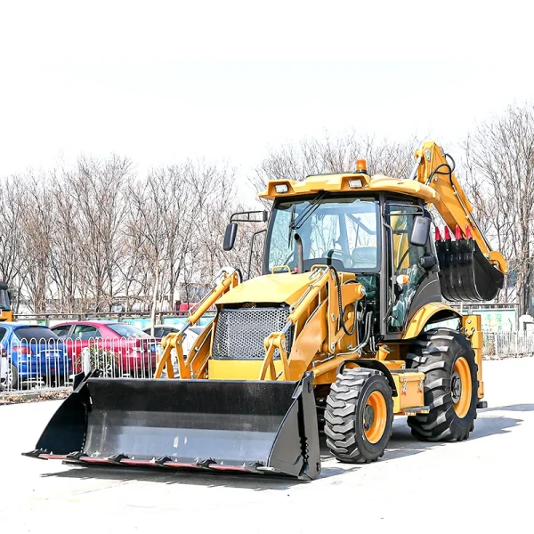Free Shipping Wheel 4wd Backhoes Loader Epa Engine Construction Equipment Diesel Mini Backhoe Loader 4x4