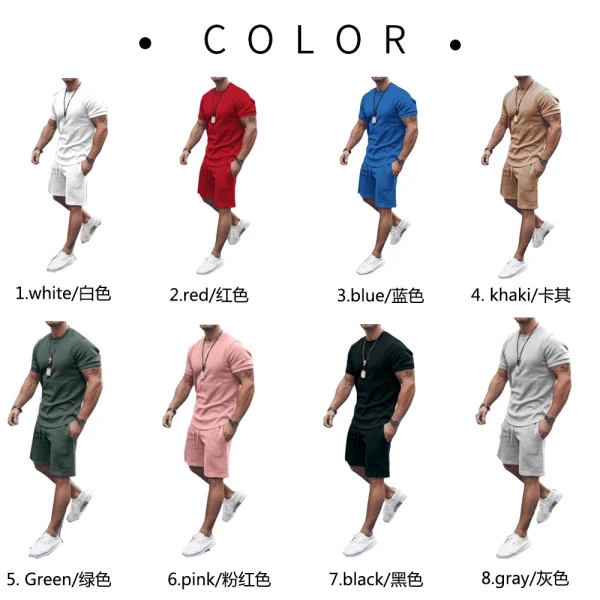 Custom Men Shorts Sets Customized logo Mens Matching Two Piece Summer 2 Piece Short Set for Men