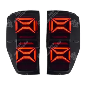 LED Smoke Rear Brake Lights Taillight for Ford Ranger T6 T7 T8 Raptor 2012-2021 Pickup Taillamp Sequential Turn Signal Stop Lamp