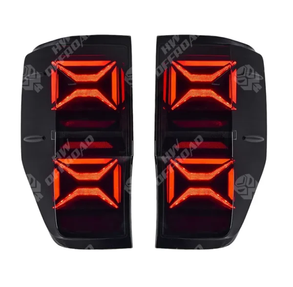 LED Smoke Rear Brake Lights Taillight for Ford Ranger T6 T7 T8 Raptor 2012-2021 Pickup Taillamp Sequential Turn Signal Stop Lamp