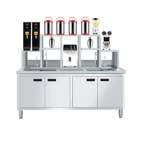 Hot Sale Commercial Kitchen Equipment Professional Refrigerator Cabinet for Bubble Tea Shops for Bar Counters Washing Tanks