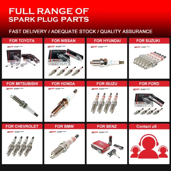 Kingsteel Wholesale Best Price Cars Engines Laser Iridium Spark Plug for Toyota Vitz Chevrolet Sail Mazda Hyundai Japanese Car