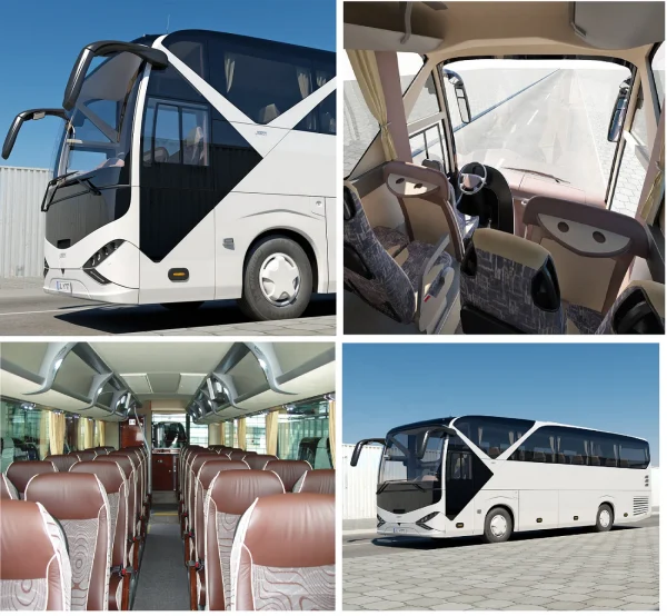 Hot Sale 13 Meter Brand New Luxury Bus with Toilet diesel Shuttle Bus coach Bus