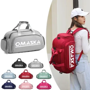 Custom Logo Unisex Large Capacity Waterproof Sports Fitness Duffle Backpack Weekend Gym Travel Duffel Bag With Shoes Compartment Custom Logo Unisex Large Capacity Waterproof Sports Fitness Duffle Backpack Weekend Gym Travel Duffel Bag With Shoes Compartment