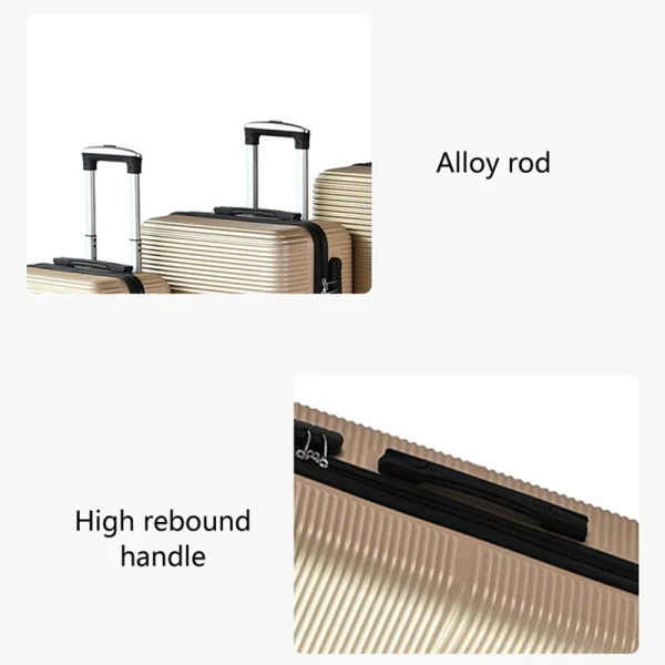 Factory Wholesale Travel Luggage Sets PP Luggage 3 Piece Lightweight Large Capacity Trolley Luggage Suitcase