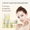 Private Label Skin Care Organic Anti-acne Serum Facial Cleanser Tumeric Facial Oil Whitening Turmeric Skin Care Set
