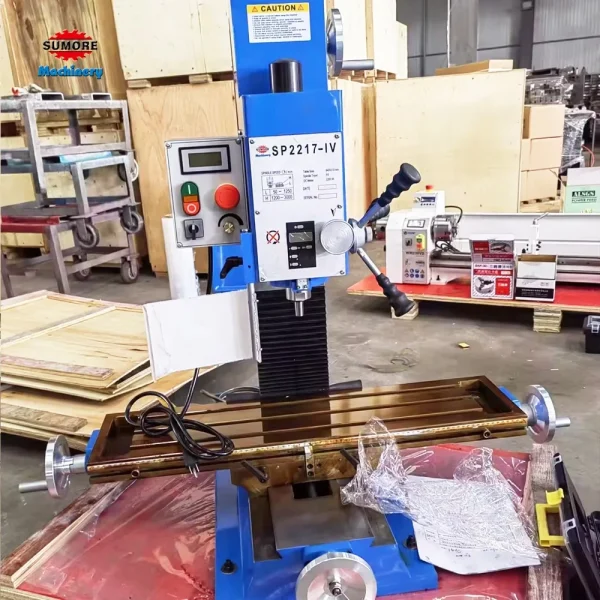 SUMORE 80mm Face Milling Capacity Machine SP2217-IV Vertical Metal Milling Machine for Sale
