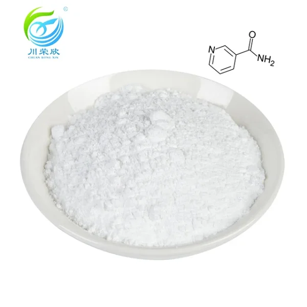 Large Inventory Cosmetic Raw Material 99% Purity  Niacinamide Powder CAS 98-92-0