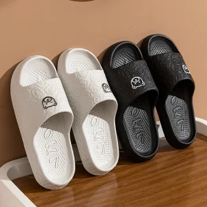 kf-S0b728591262a4211bf5f4d40ba6736074 Summer Fashion Men's Slippers Printting Little Bear Sandals Indoor Bathroom Non-slip Soft Women Dormitory Casual Shoes Couple