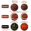 Silent Basketball Size 7#(29.5")6#/5# Dribbling Indoor Grooved Airless Foam Basketball Quiet Dribbling Training Silent Ball Gift
