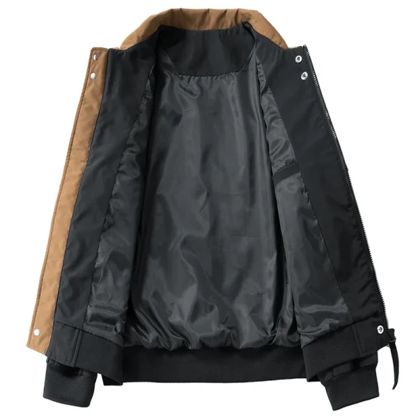 Jacket Mens Spring autumn New men jacket solid color washed Jackets casual coat Men's business coats Size M-3XL 4XL 82513