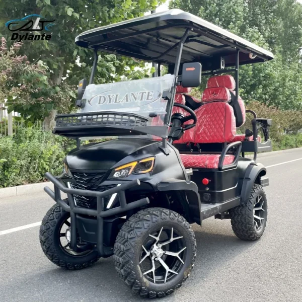 Best-Selling 120AH Lithium Battery 48V 4kW 4-Seater Off-Road Legal Electric Hunting Car Golf Club Car