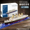 Titanic Creative Luxury Iceberg Cruise Ship Boat Wreck Set City DIY Model Building Blocks Bricks Toys For Children Adult Gift