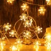 kf-S2f4d85d7878e4b488ea44002049245cek Snowflake LED String Fairy Light Garland Home Christmas Lights Wedding Decor Christmas Decor for Home Navidad Party Decoration