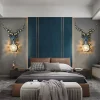 AFRA Contemporary Deer Antlers Wall Lamp Personalized And Creative Living Room Bedroom Hallway Aisle Decoration Light