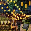 Solar String Lights Outdoor Bubble Ball Lighting String 8 LIghting Modes for Garden Wedding Birthday Holiday Theme Decoration