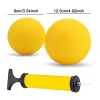 Spike Replacement Balls Thick Yellow Soft Strong Mini Volleyball with Pump for Competitive Backyard Lawn Beach Toy Activity Play