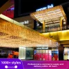 LEDIce Strip Waterfall Light String Gypsophila Waterproof Lantern Engineering Lighting Stall Hotel Scenic Decoration