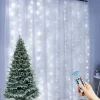 USB LED Curtain String Lights with Remote Control Bedroom Holiday Wedding Birthday Christmas Decor LED Fairy Garland Lamp