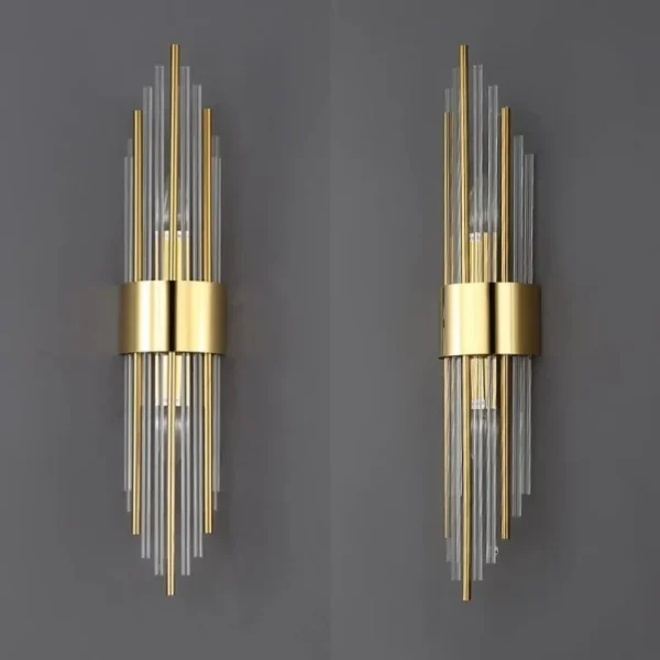 2 Piece Glass Wall Lamp For Living Room Bedroom Bathroom Indoor Home Modern Nordic Gold sconce Vintage led wall light Fixture